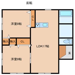 北堺貸家の物件間取画像